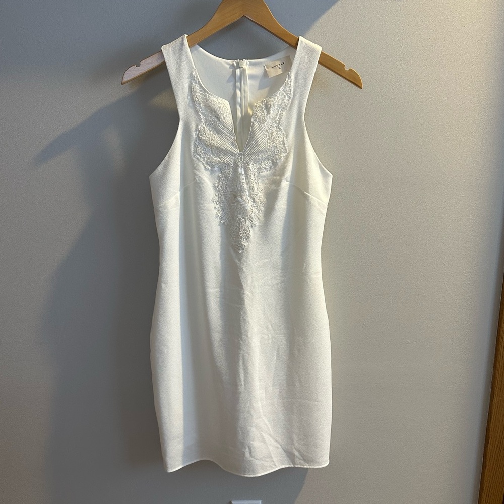 Everly White Lace Detail Dress